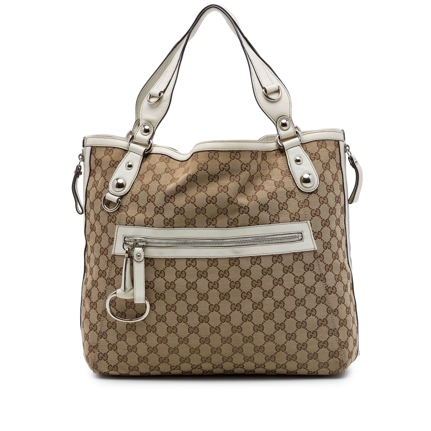 Gucci GG Canvas Icon Bit Zip Tote