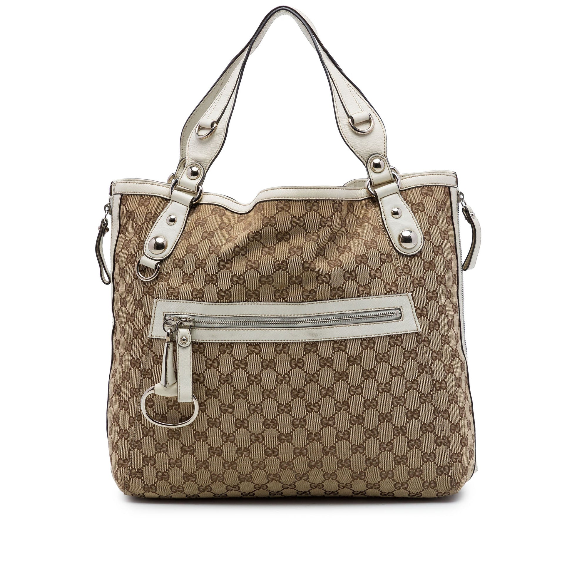 Gucci GG Canvas Icon Bit Zip Tote