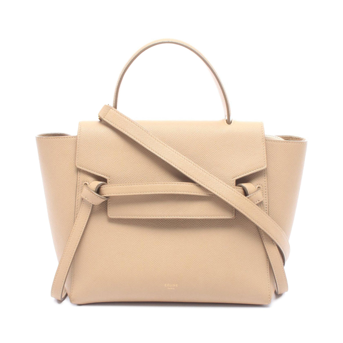 Celine Micro Grained Calfskin Belt Bag — Beige