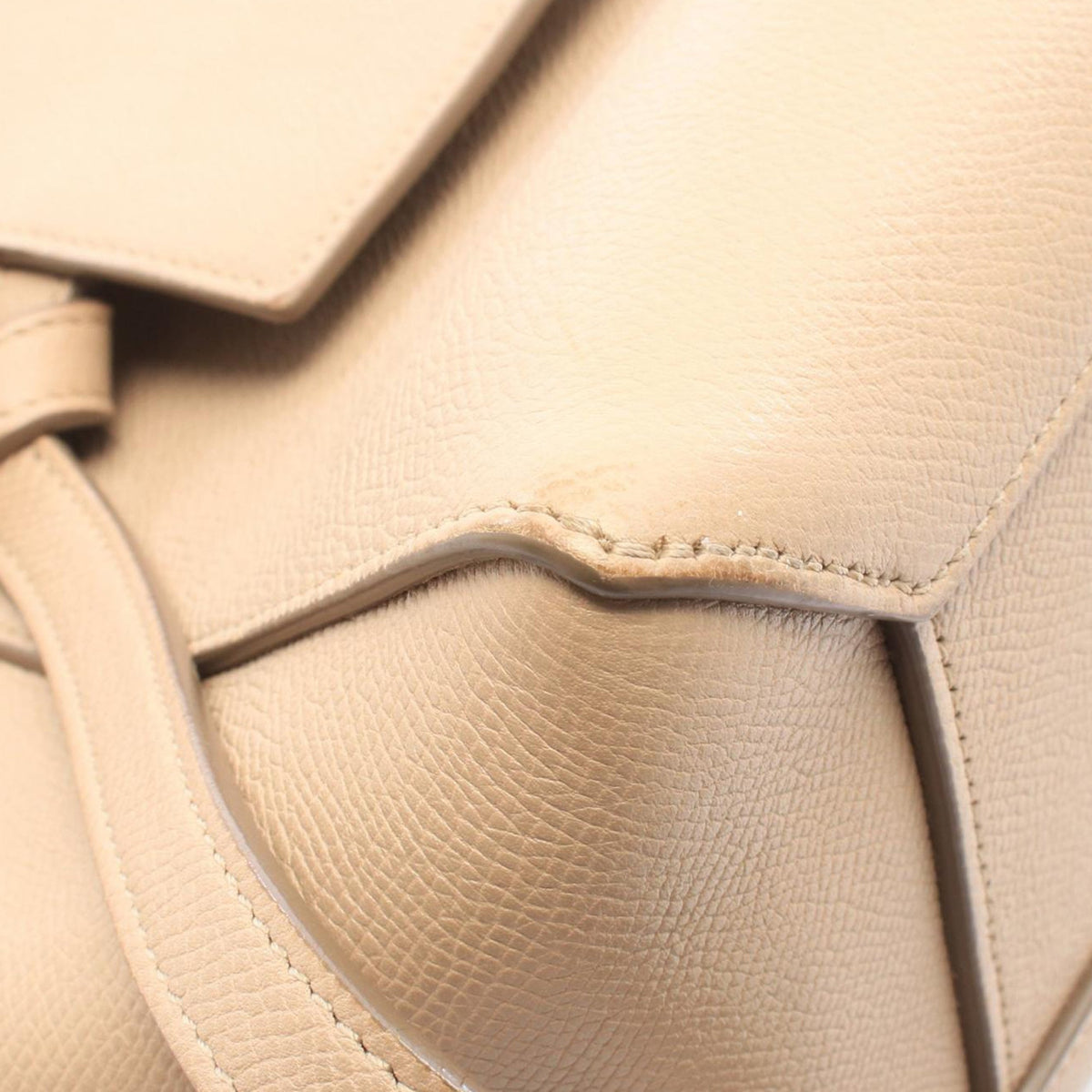 Celine Micro Grained Calfskin Belt Bag — Beige