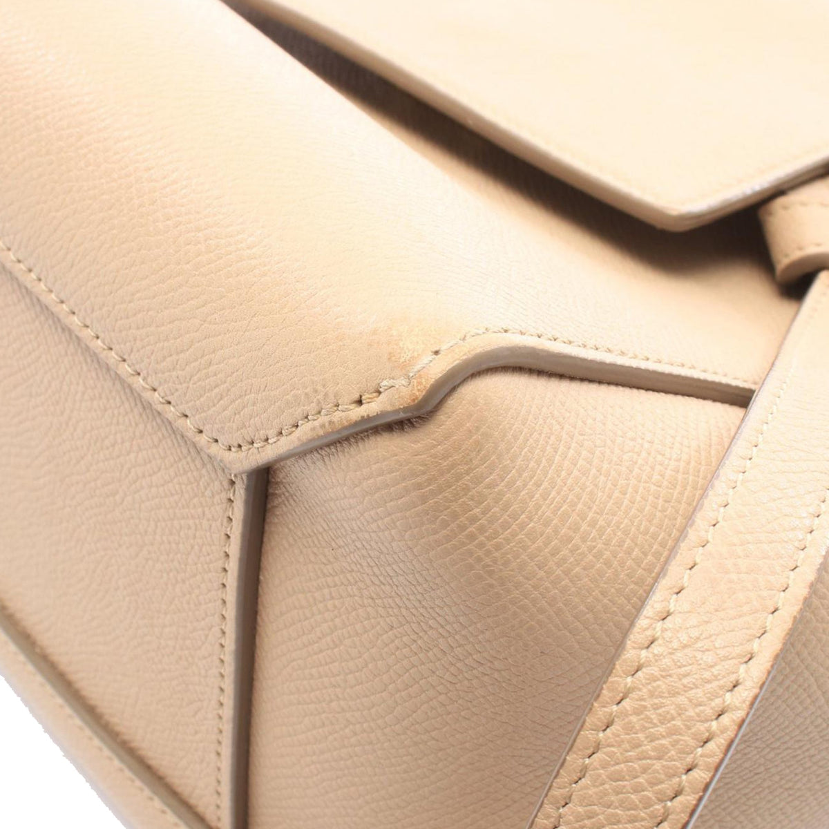 Celine Micro Grained Calfskin Belt Bag — Beige