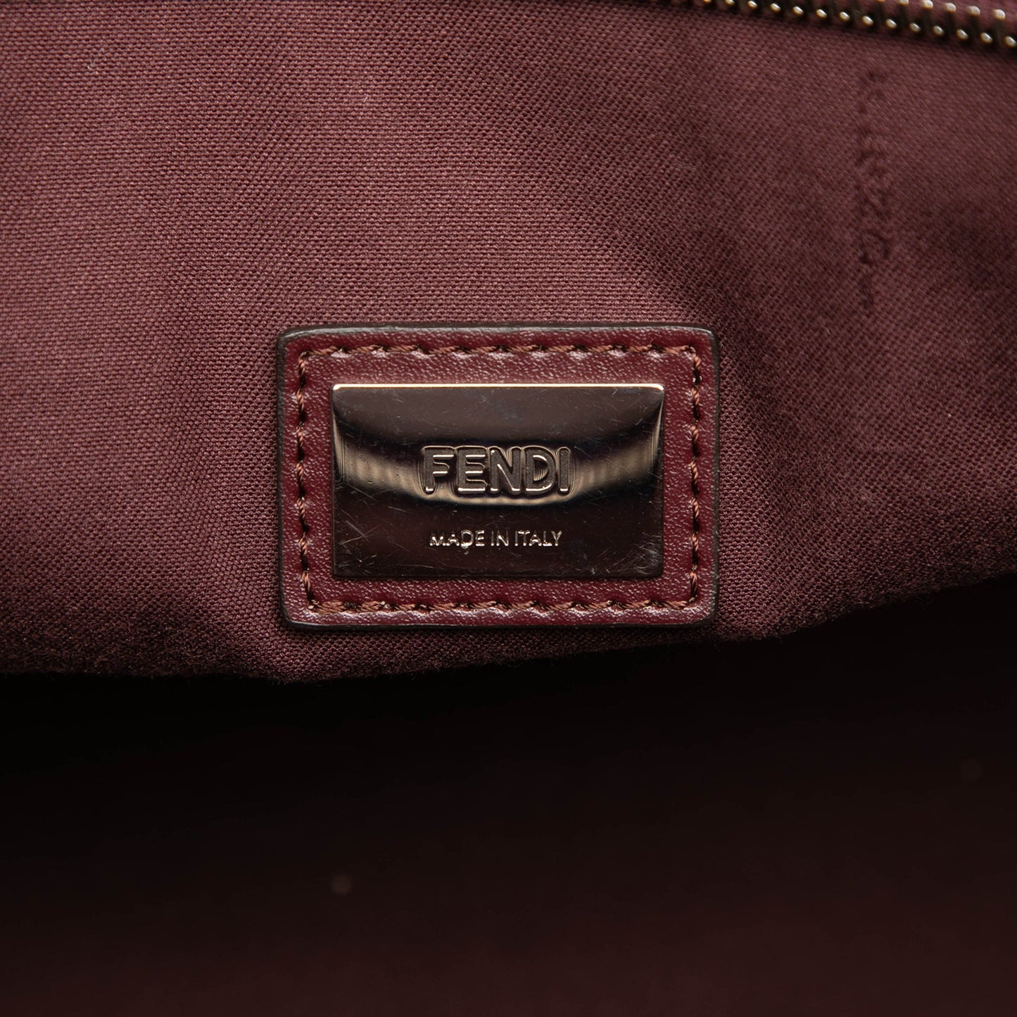 Fendi Medium Leather Monster Roll Tote