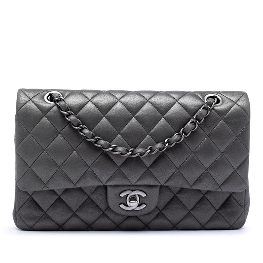 Chanel Medium Classic Iridescent Lambskin Double Flap