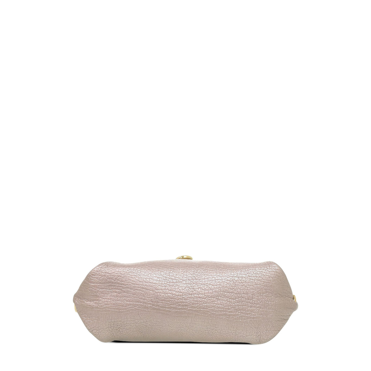 Ferragamo Leather Gancini Satchel — Beige