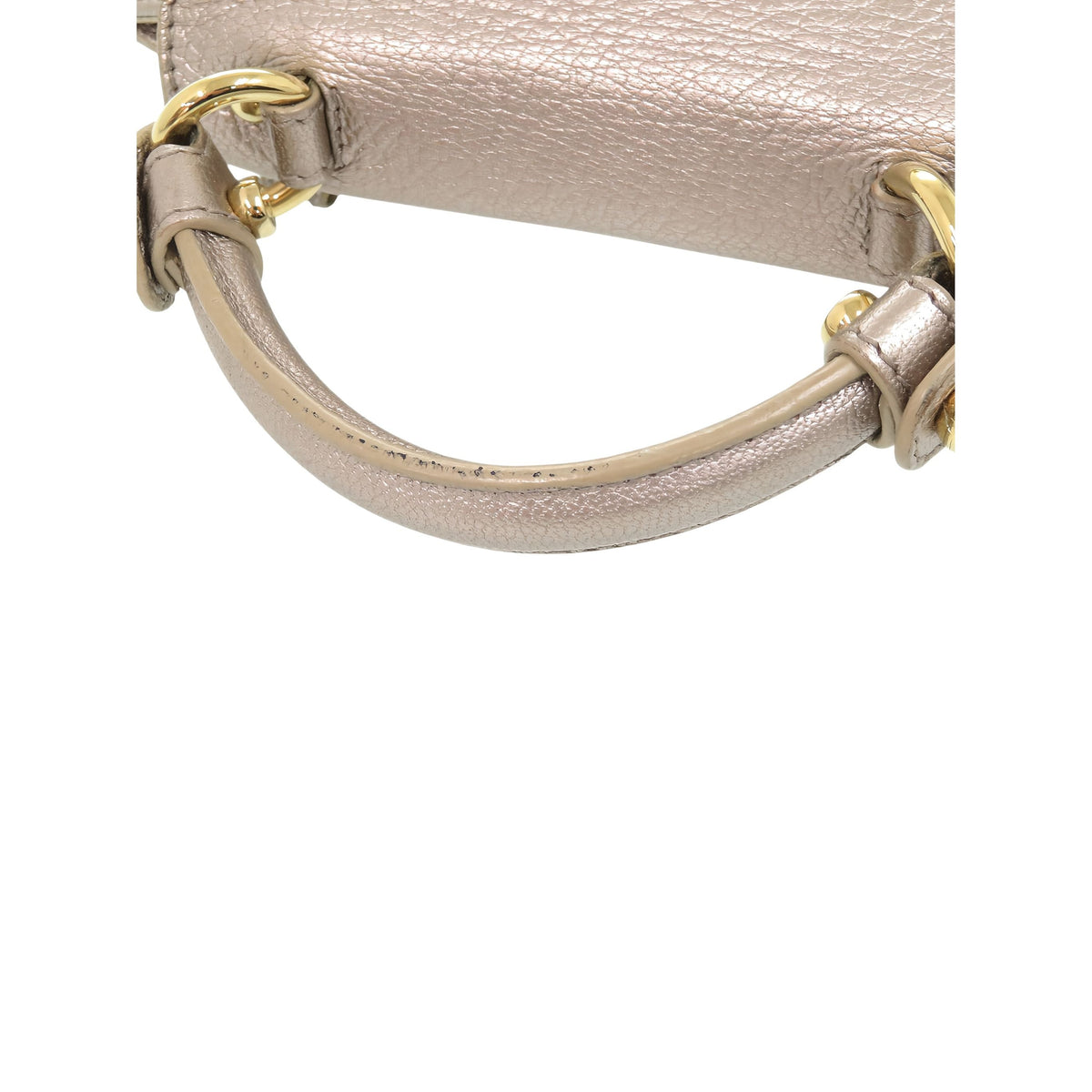 Ferragamo Leather Gancini Satchel — Beige