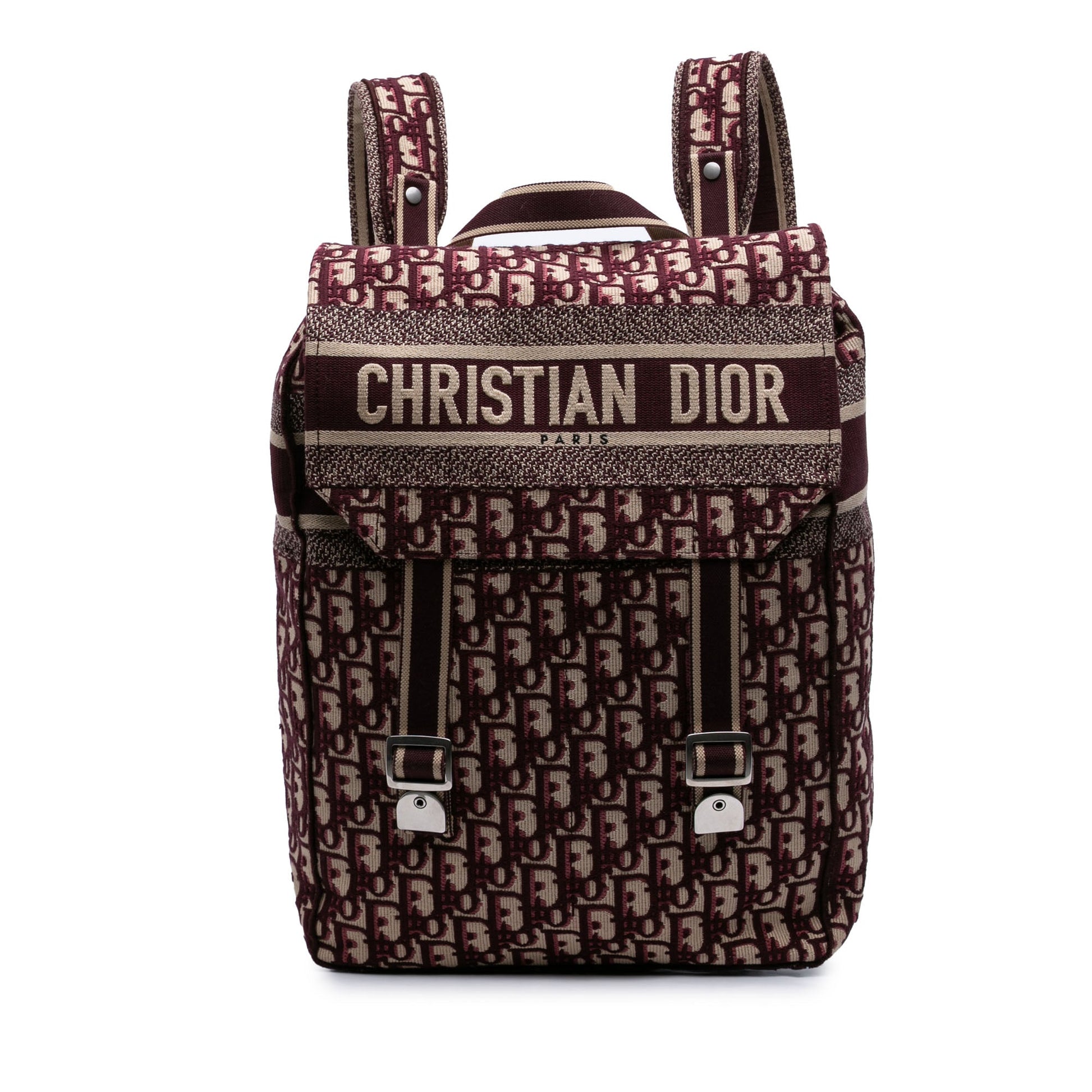 Dior Oblique Embroidered Canvas Diorcamp Backpack