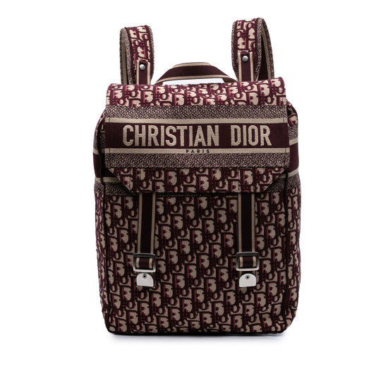 Dior Oblique Embroidered Canvas Diorcamp Backpack