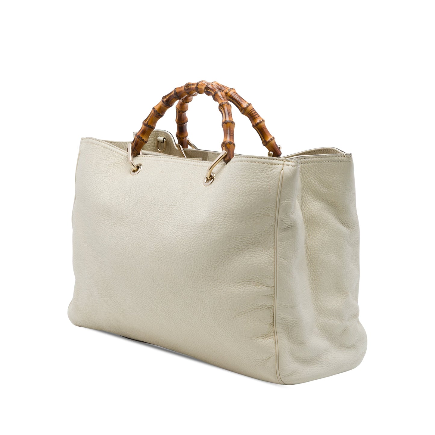 Gucci Large Calfskin Bamboo Shopper Satchel