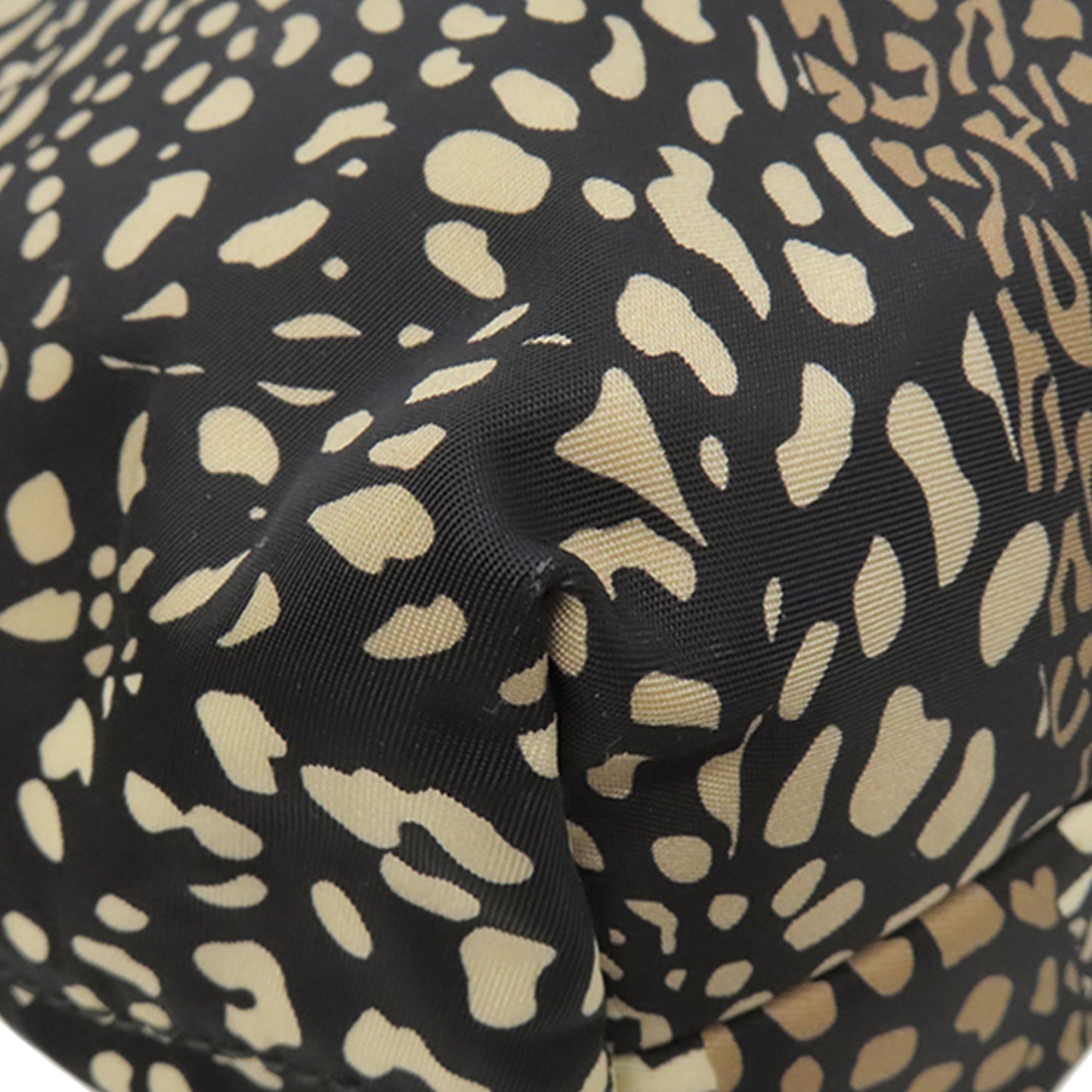 Ferragamo Nylon Leopard Print Double Gancini Tote