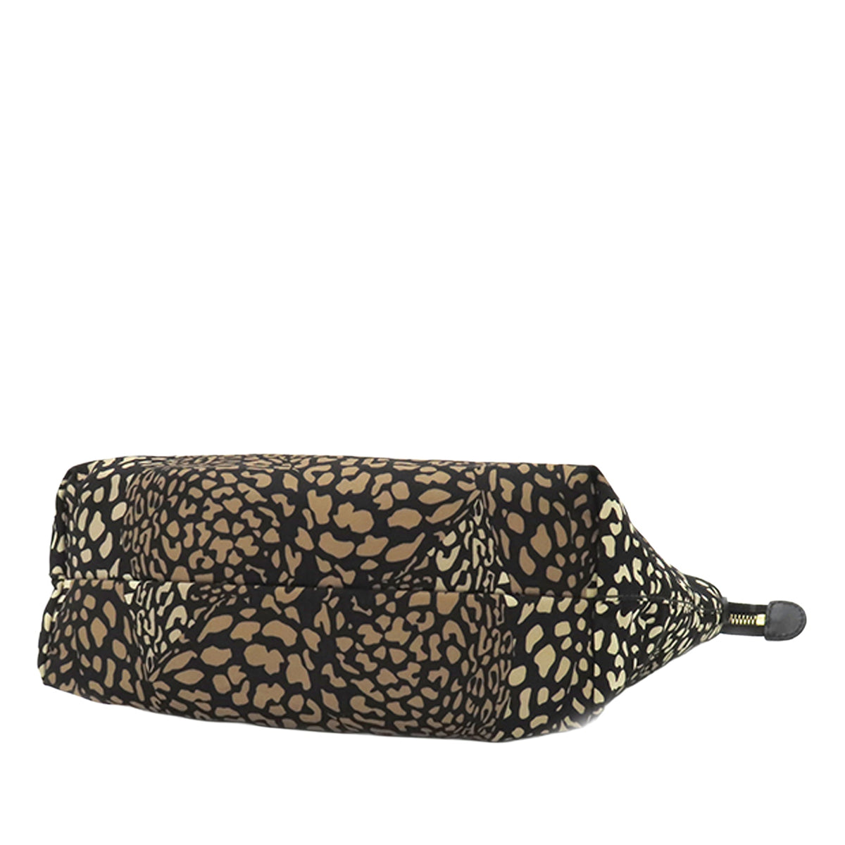 Ferragamo Nylon Leopard Print Double Gancini Tote