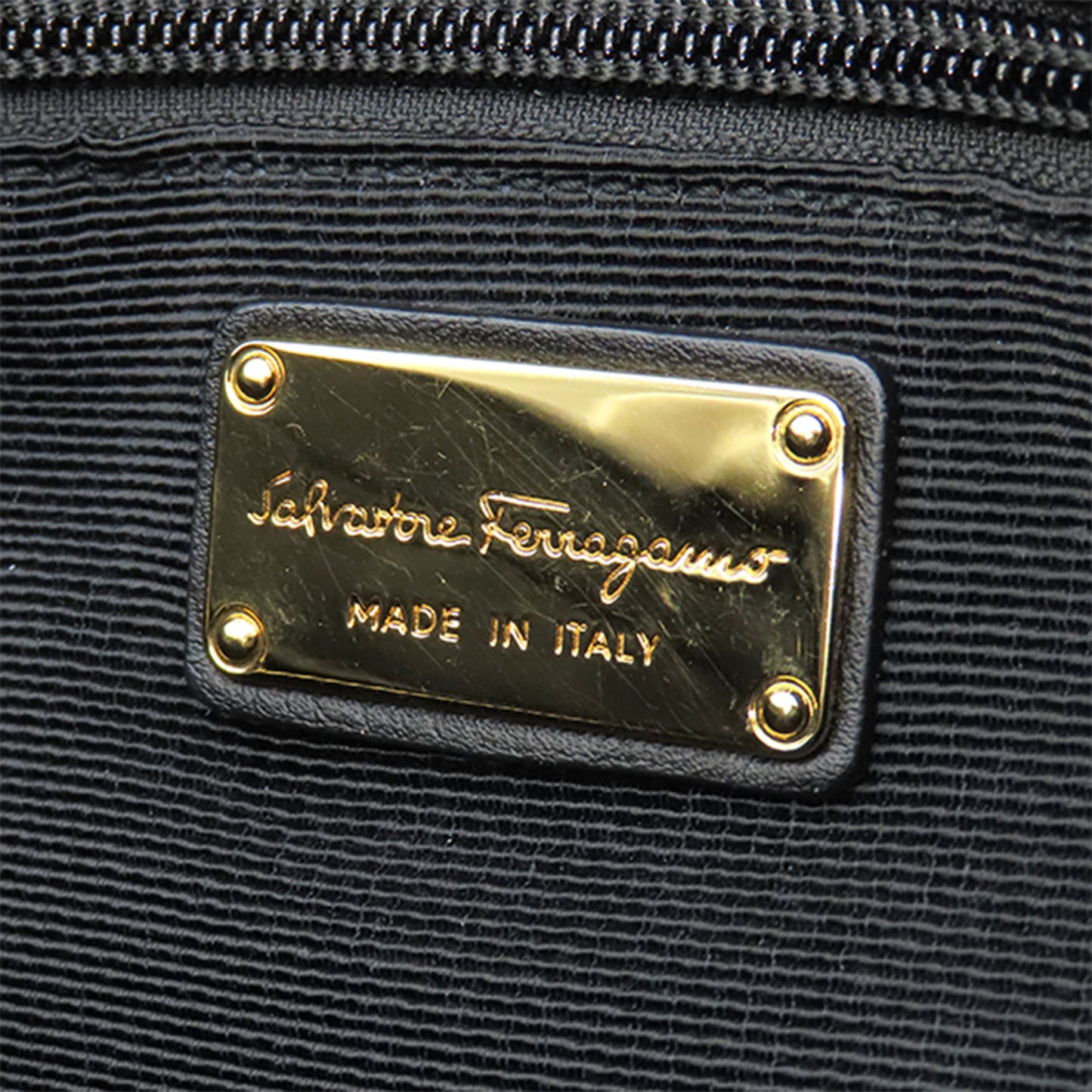 Ferragamo Nylon Leopard Print Double Gancini Tote