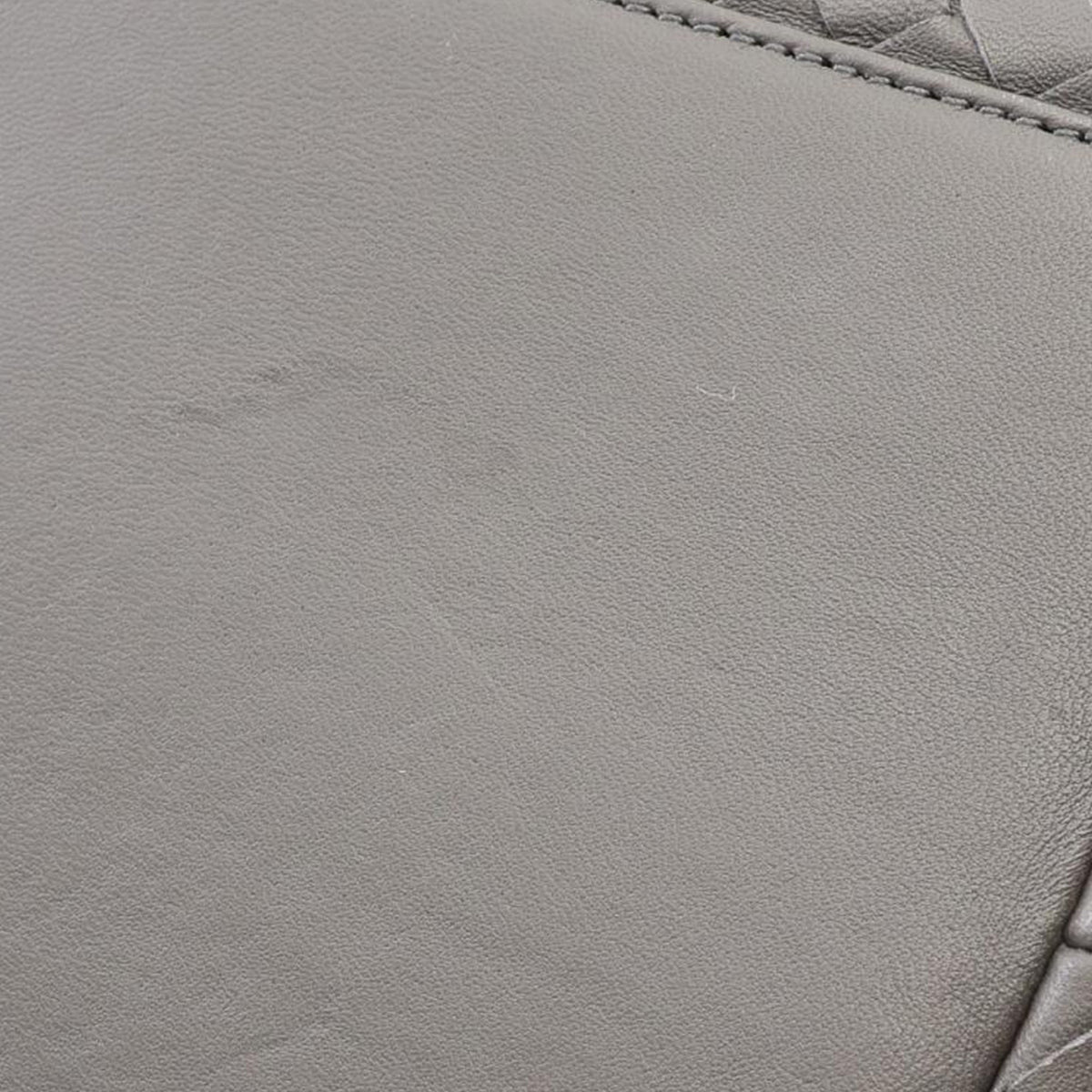 Bottega Veneta Nappa Intrecciato Satchel — Gray