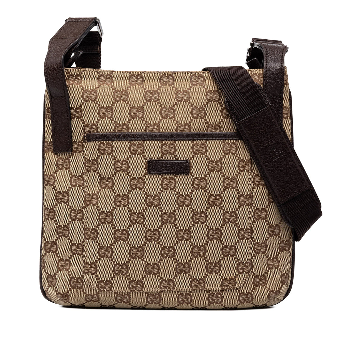 Gucci GG Canvas Crossbody — Beige