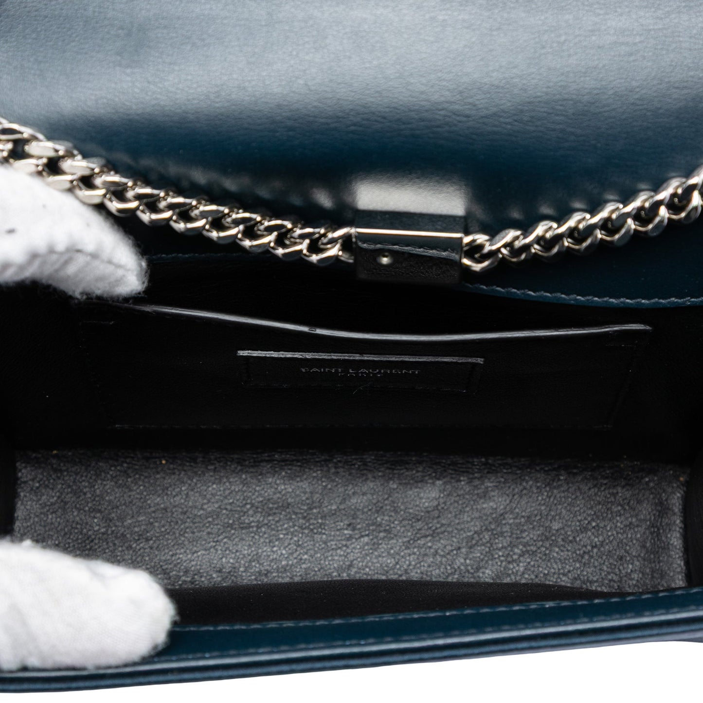 Saint Laurent Small Satin Monogram Kate Tassel Crossbody