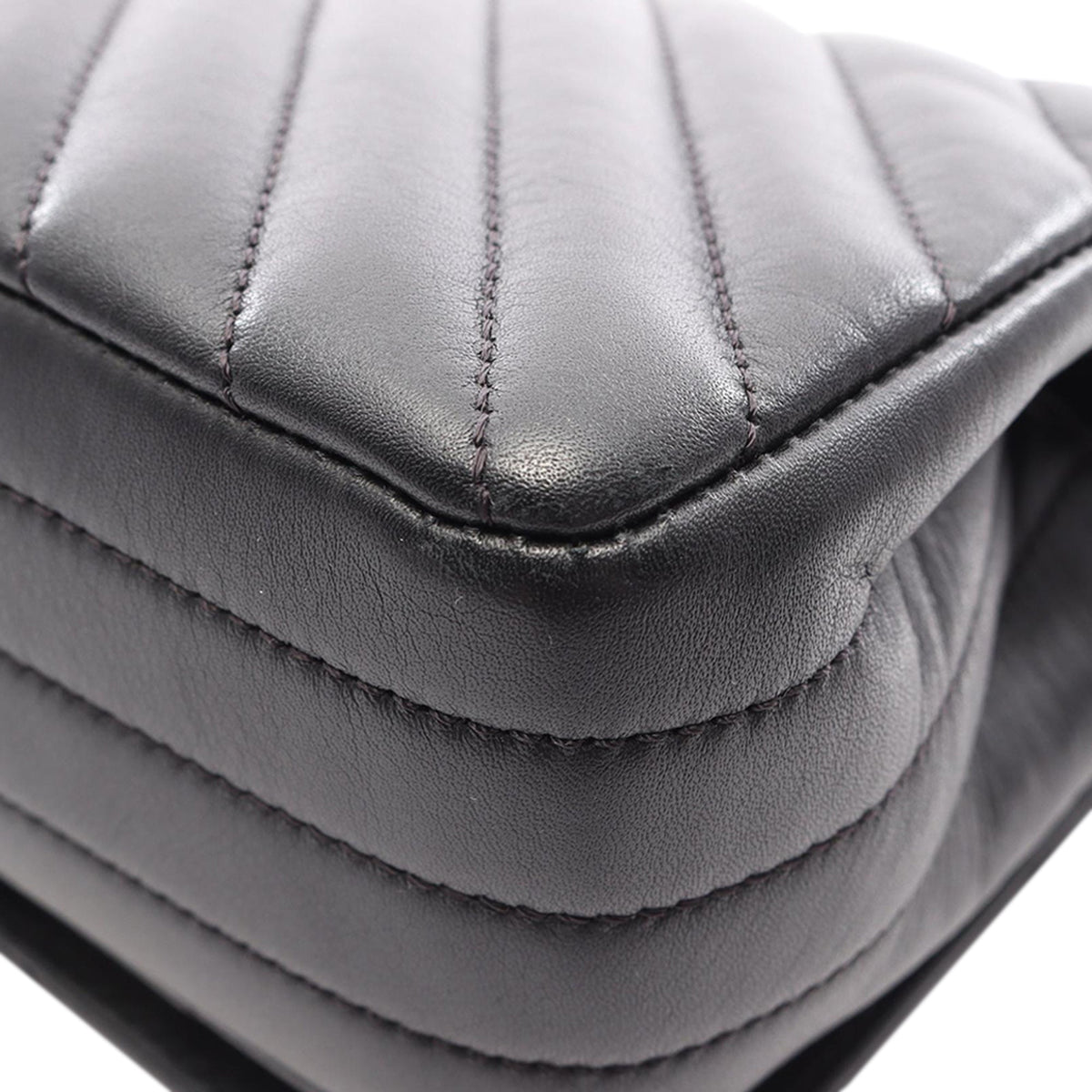 Chanel Mini Chevron Calfskin Statement Flap
