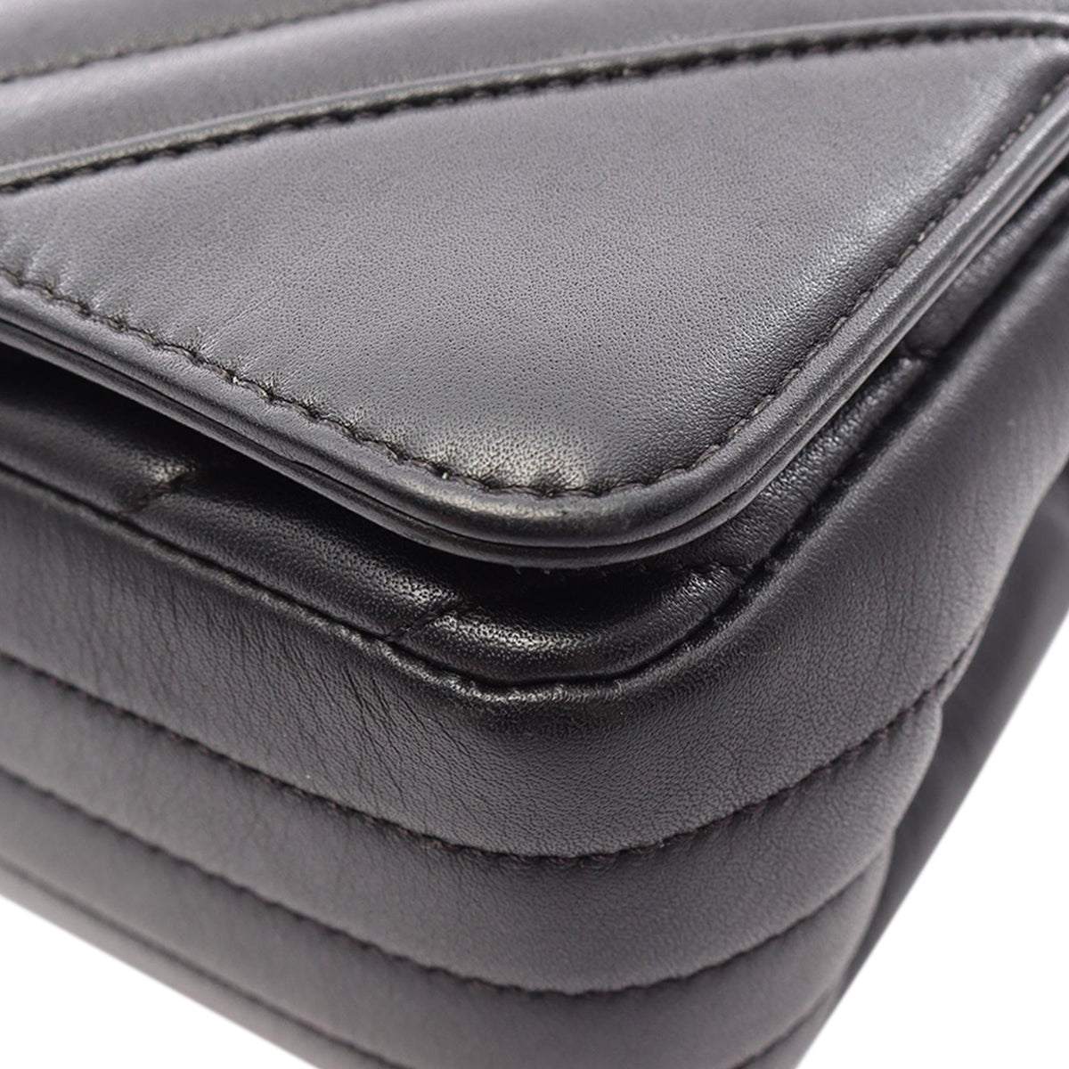 Chanel Mini Chevron Calfskin Statement Flap