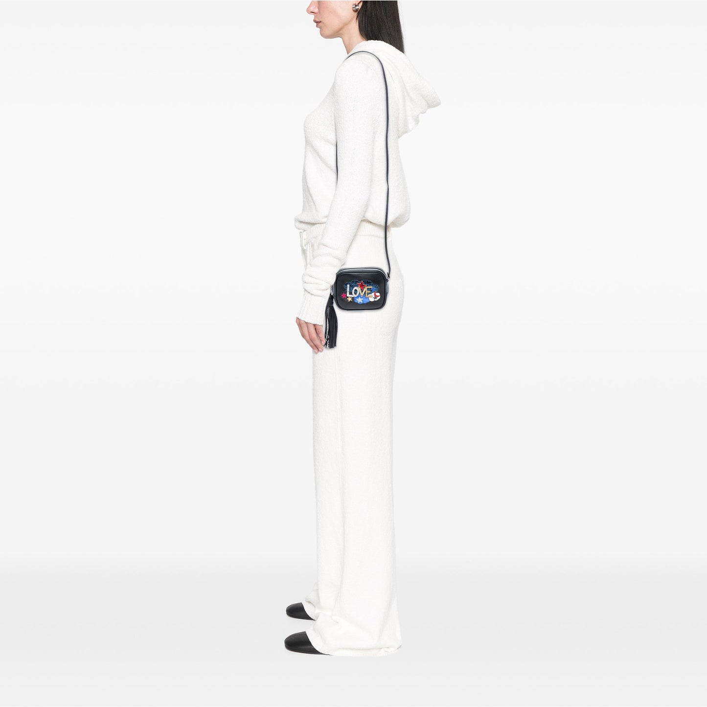 Mini Embroidered Nappa Love Blogger Camera Bag