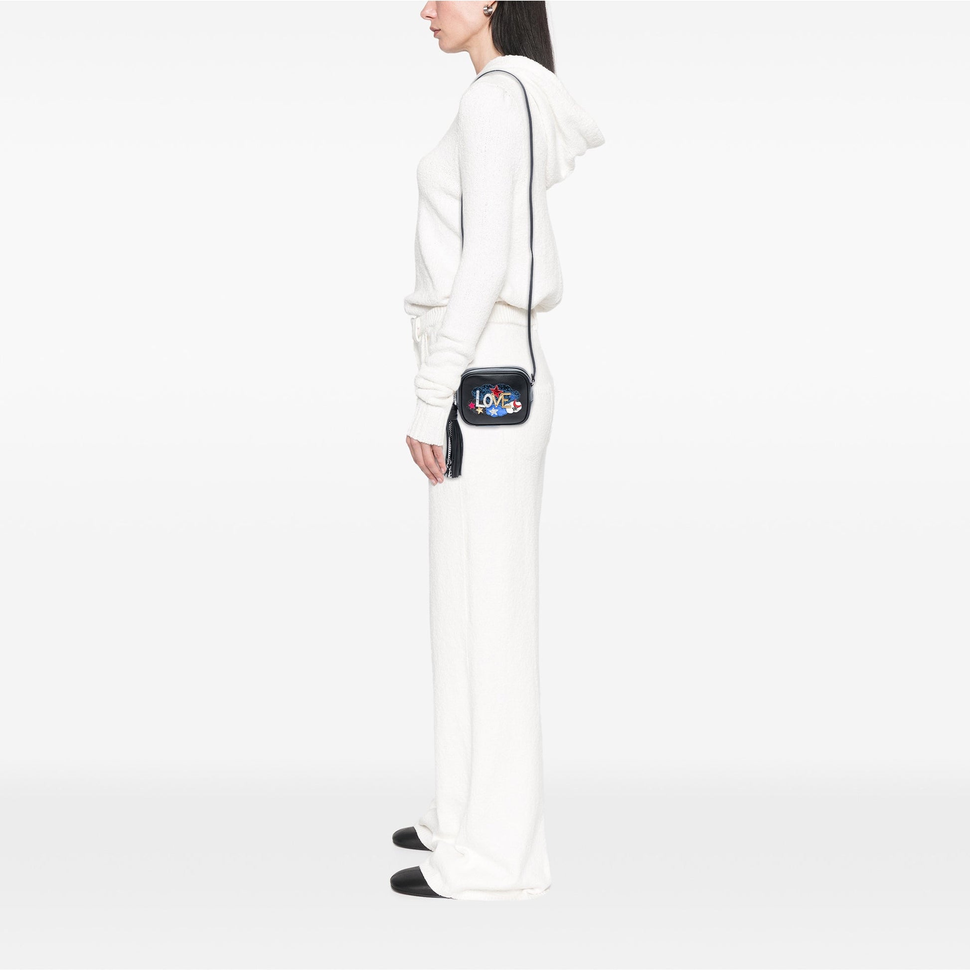 Mini Embroidered Nappa Love Blogger Camera Bag