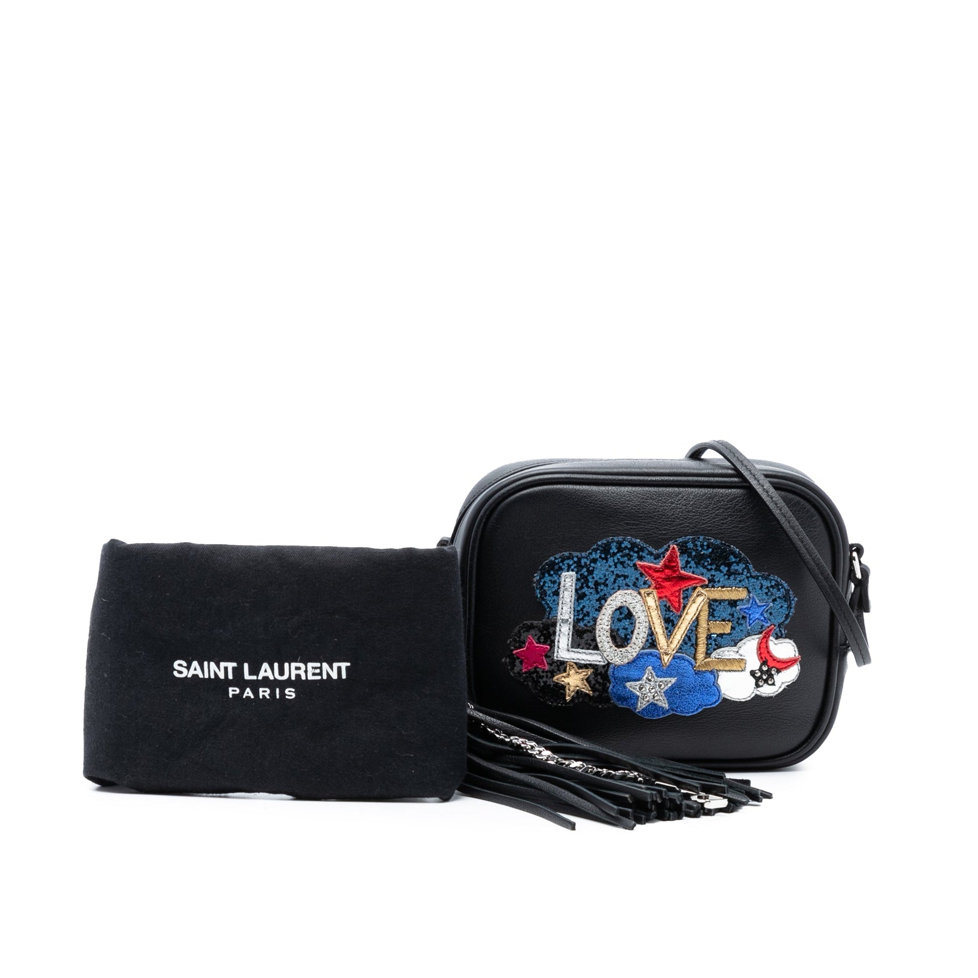 Mini Embroidered Nappa Love Blogger Camera Bag