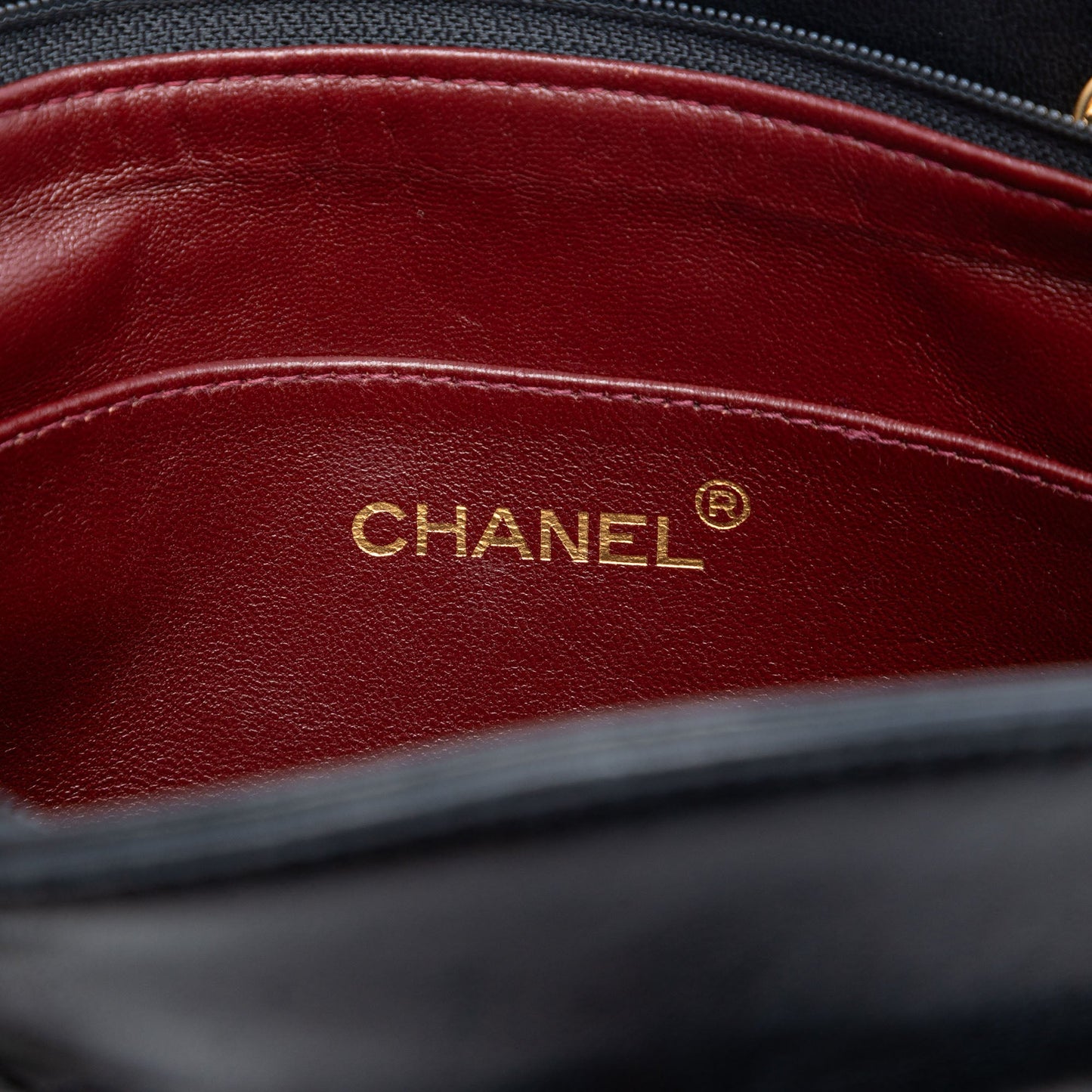 Chanel CC Quilted Lambskin Zip Handbag