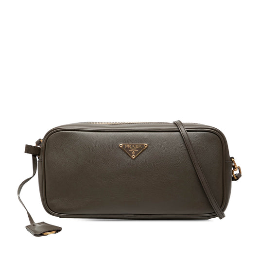 Prada Saffiano East West Shoulder Bag