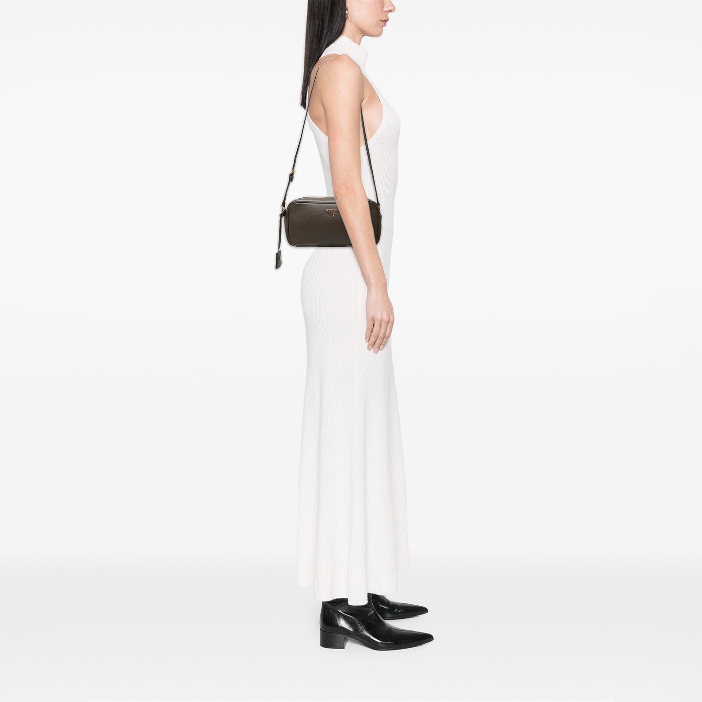 Prada Saffiano East West Shoulder Bag