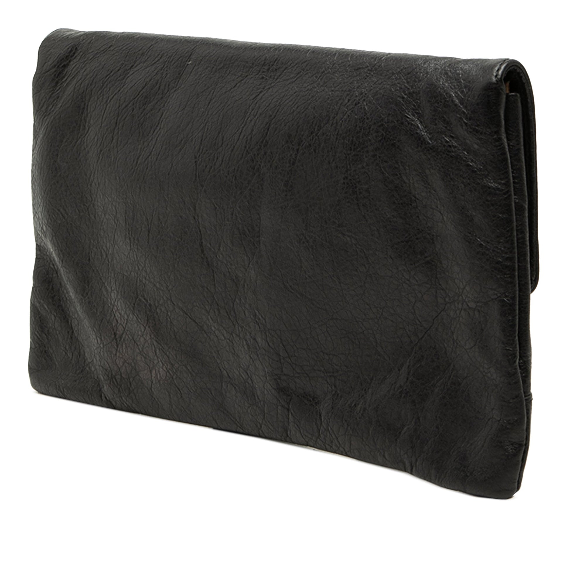 Balenciaga Lambskin Motocross Classic Envelope Clutch