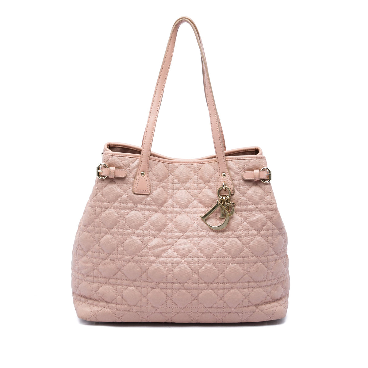 Dior Large Coated Canvas Cannage Panarea Tote