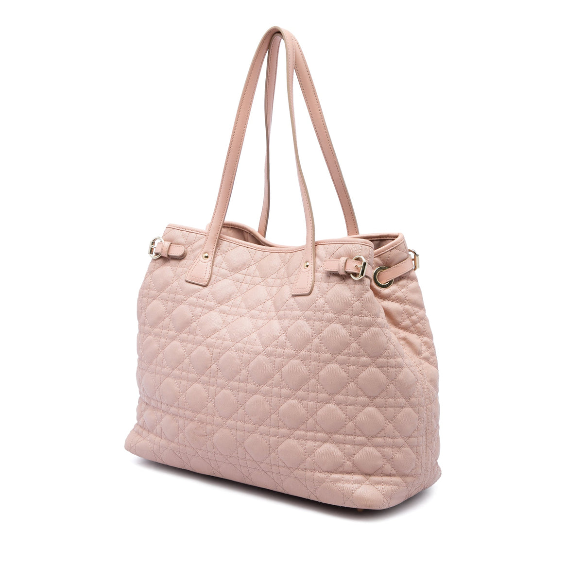 Dior Large Coated Canvas Cannage Panarea Tote