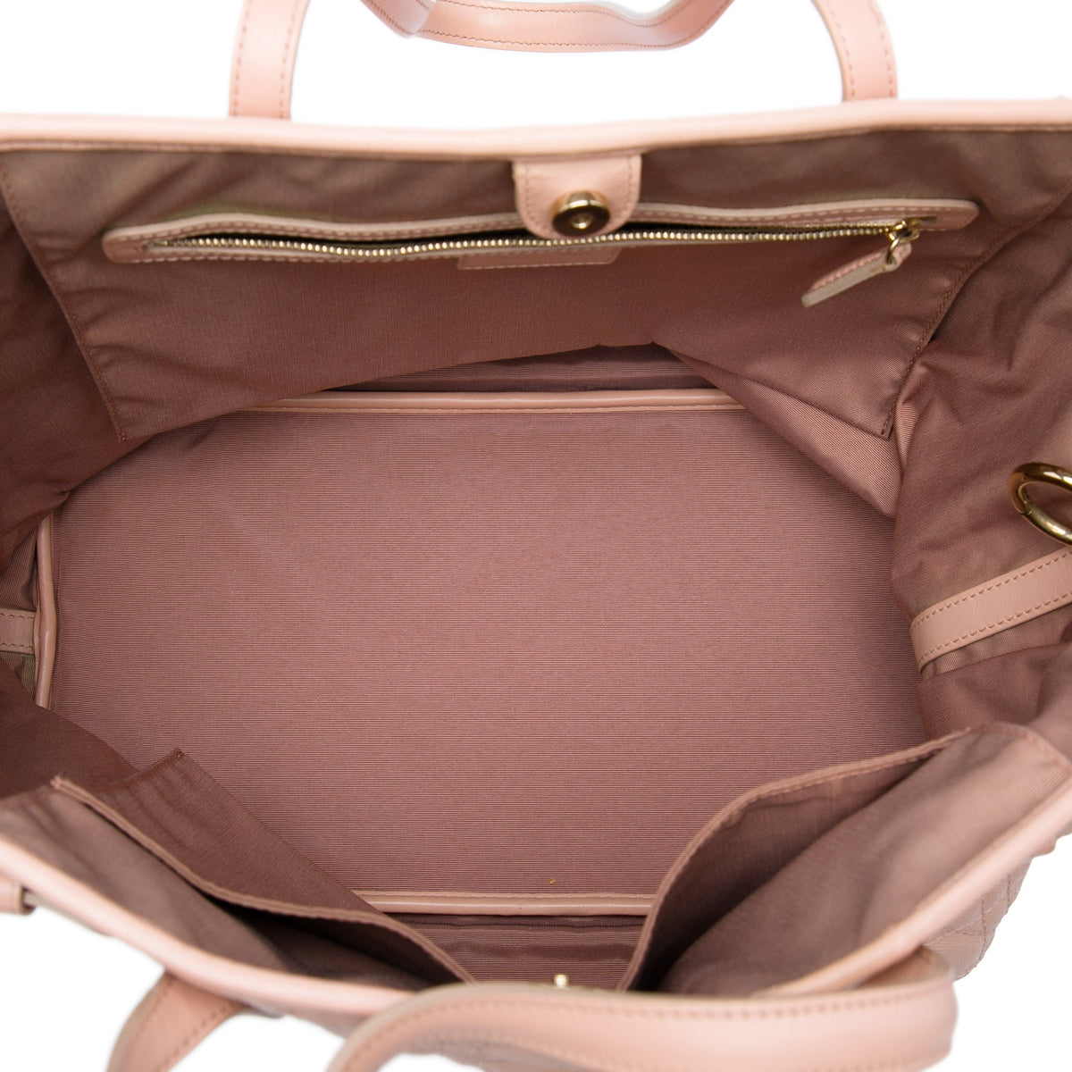 Dior Large Coated Canvas Cannage Panarea Tote