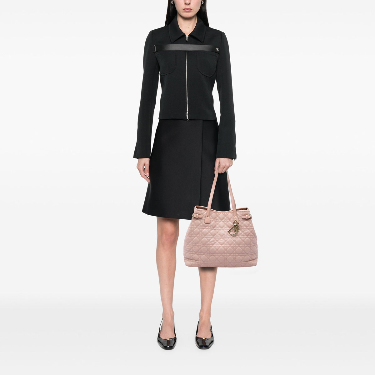 Dior Large Coated Canvas Cannage Panarea Tote