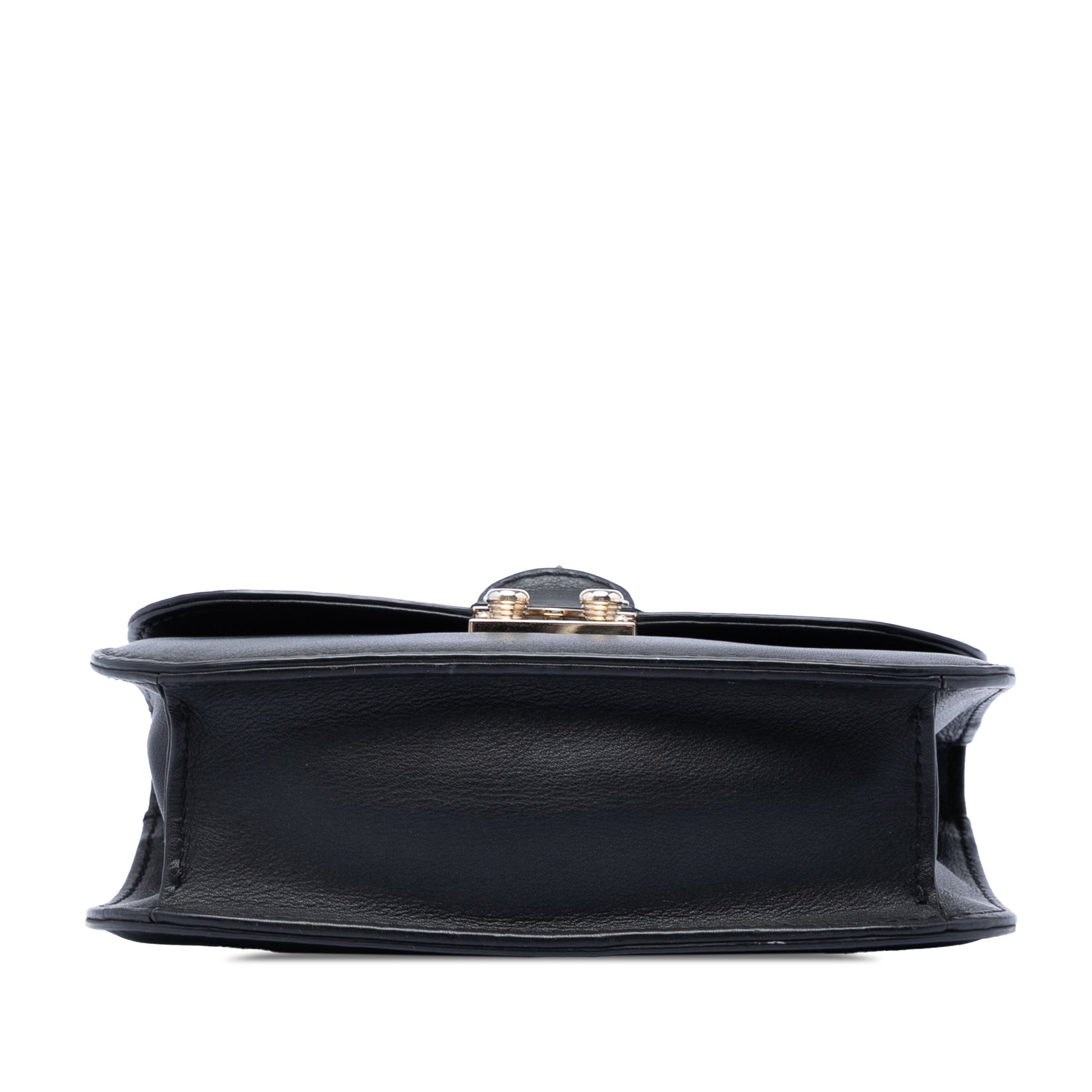 Valentino Small Leather Rockstud Glam Lock Crossbody