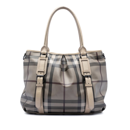 Smoke Check Coated Canvas Northfield Satchel