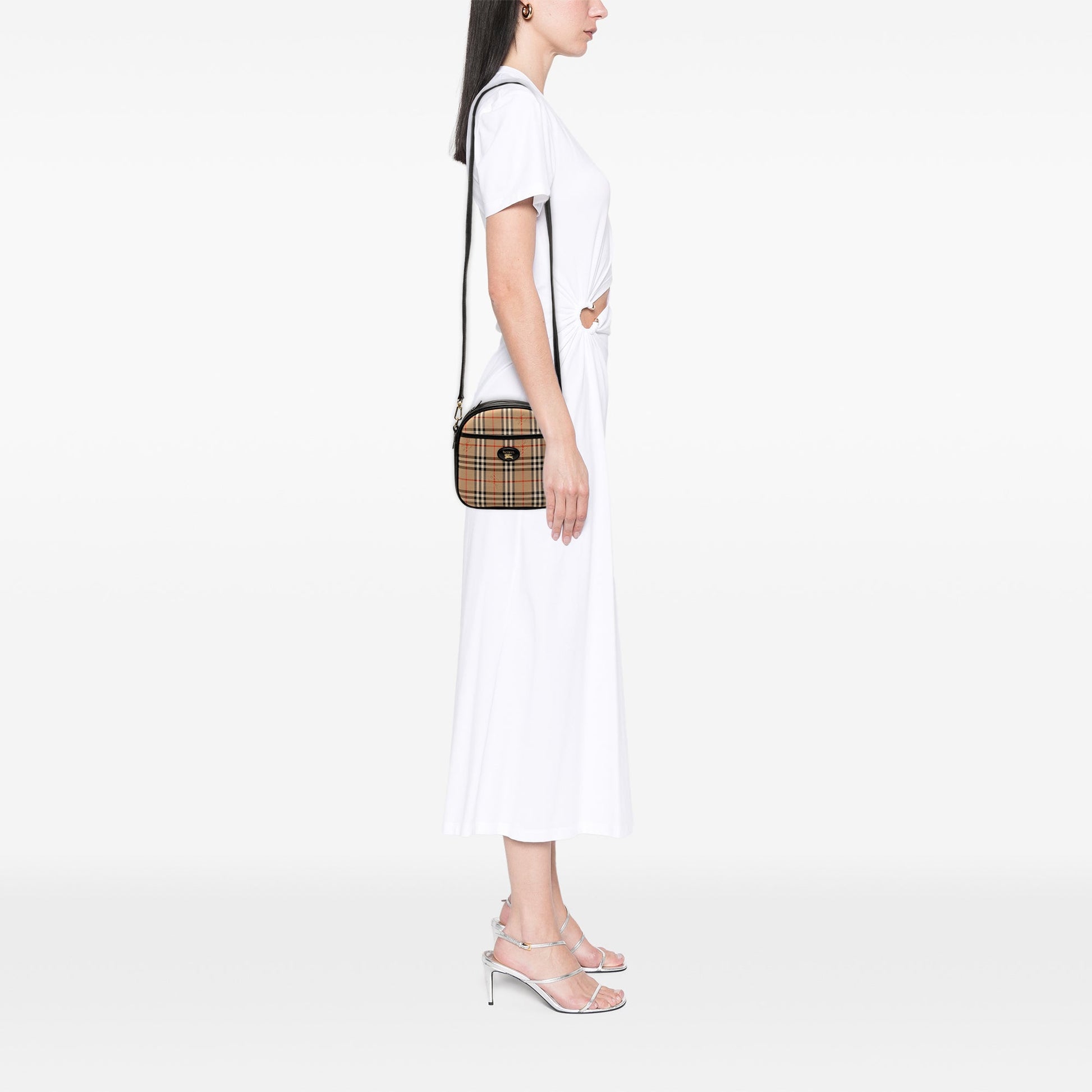 Burberry Haymarket Check Canvas Crossbody