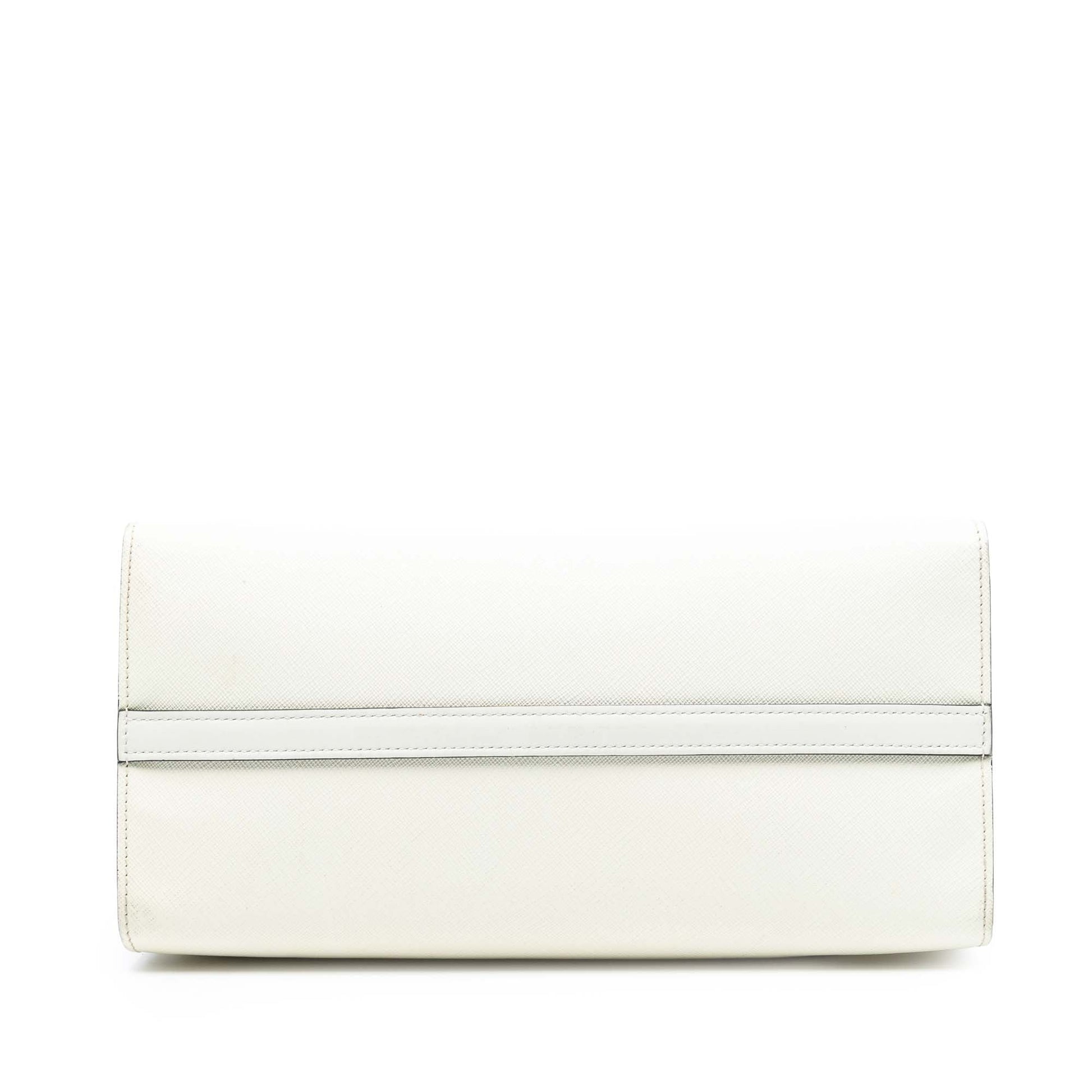 Prada City Calf Trimmed Saffiano Greche Paradigme Bag