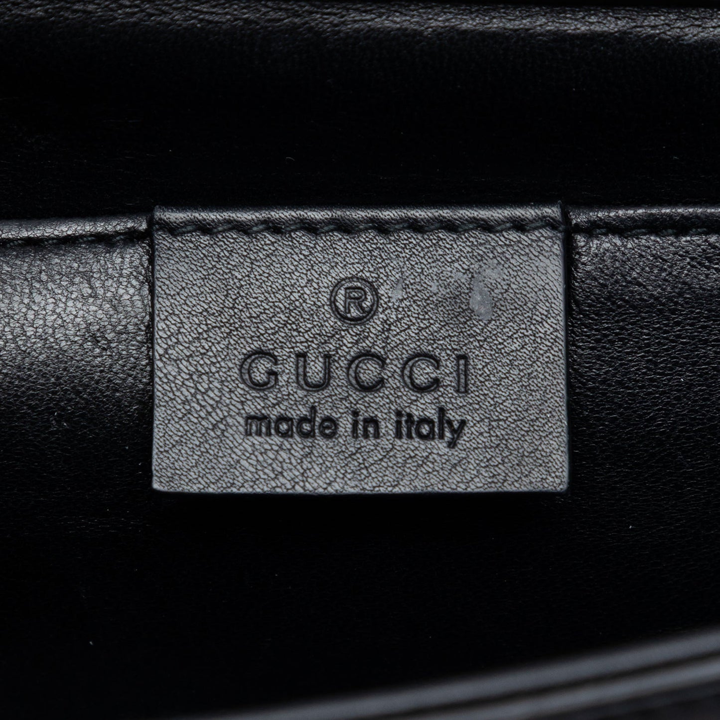 Gucci Calfskin Crystals Broadway Clutch