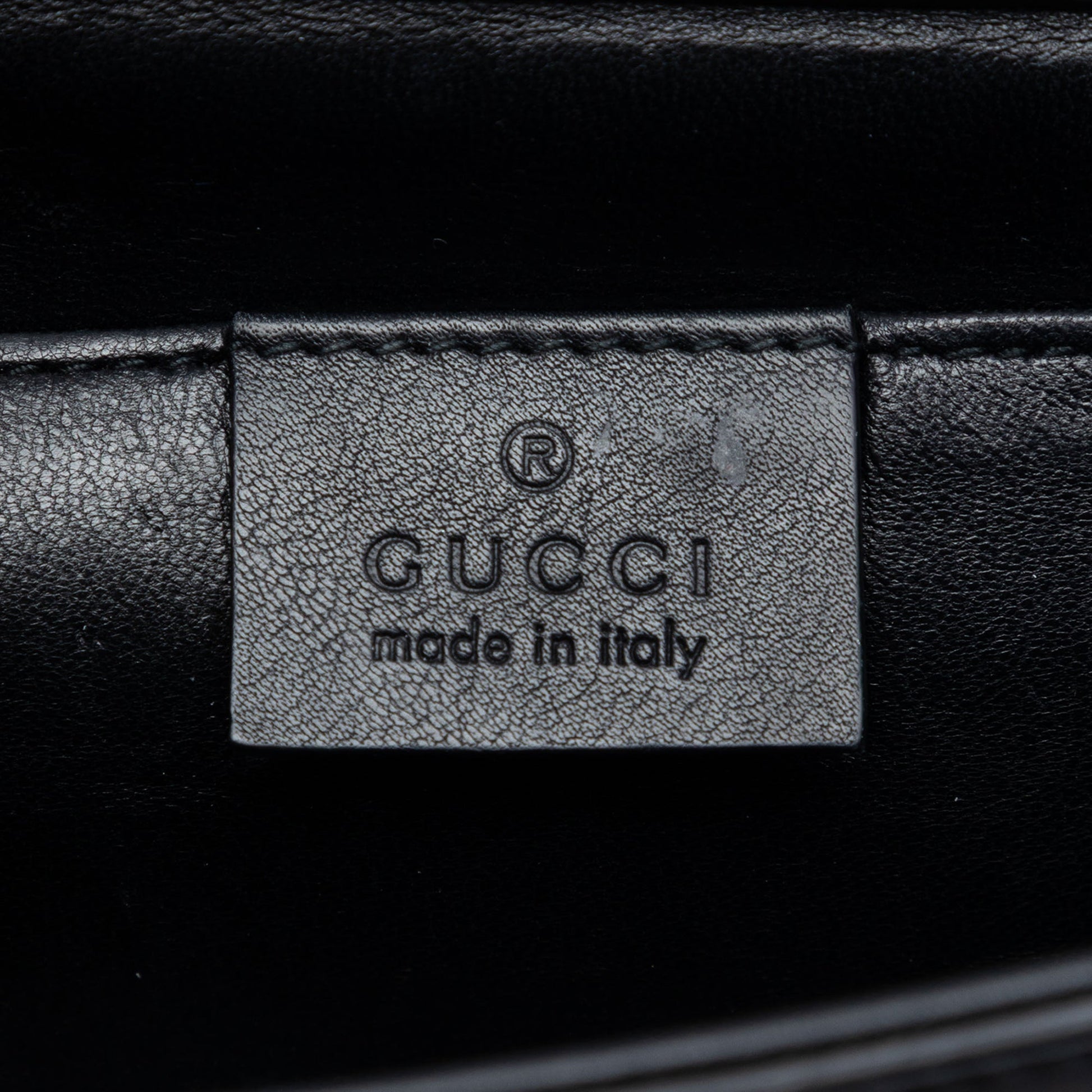 Gucci Calfskin Crystals Broadway Clutch