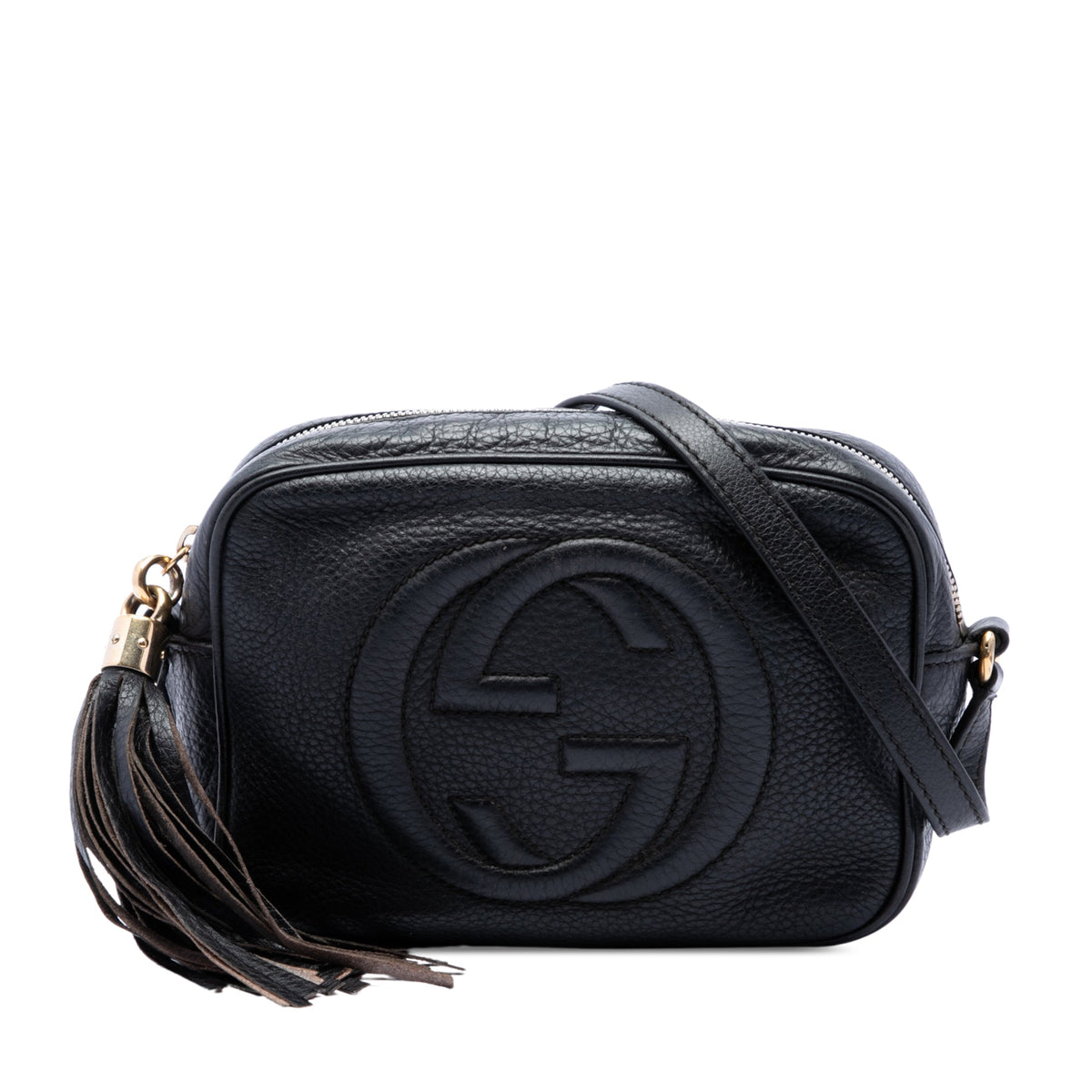 Gucci Calfskin Soho Disco Crossbody — Black