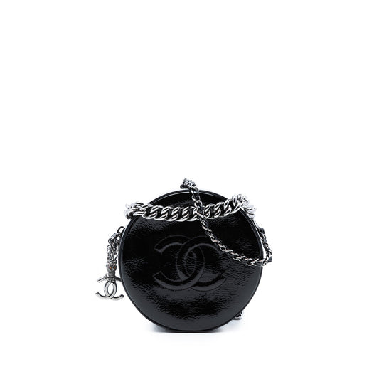 Chanel Patent Round As Earth Bag