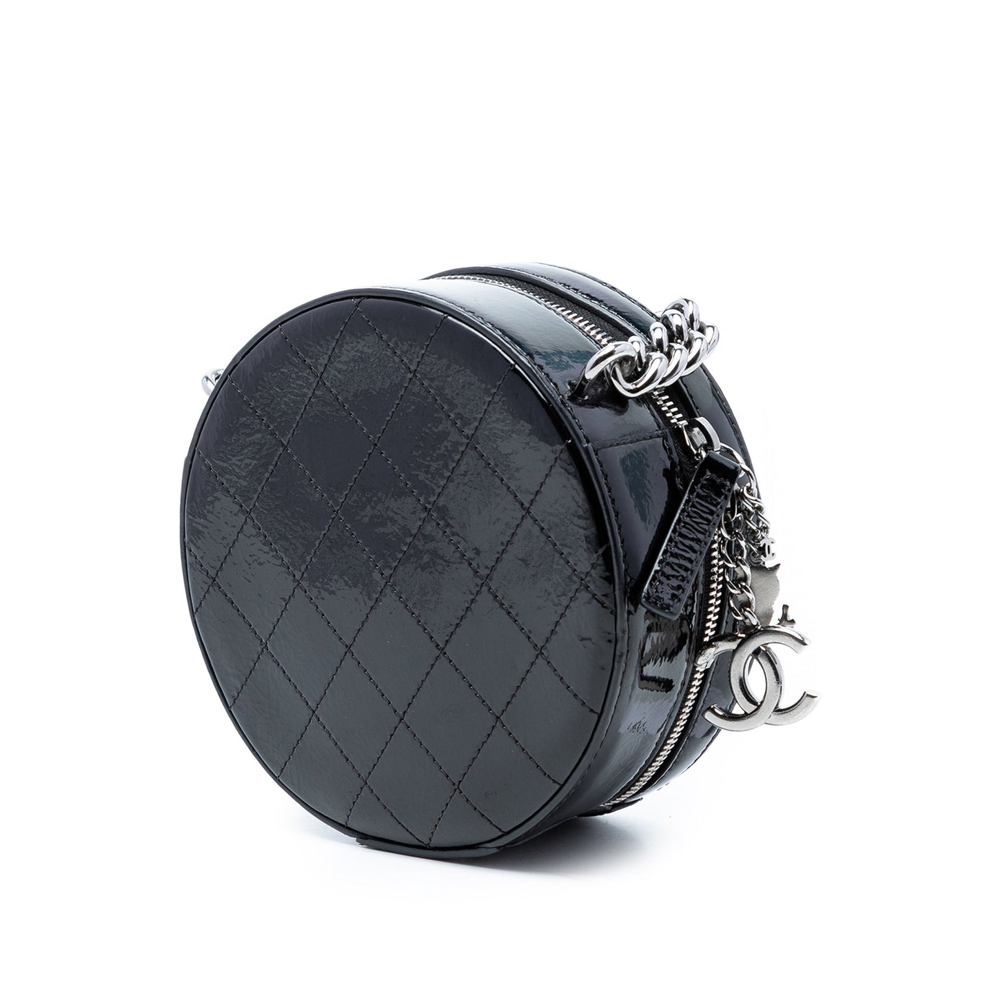 Chanel Patent Round As Earth Bag