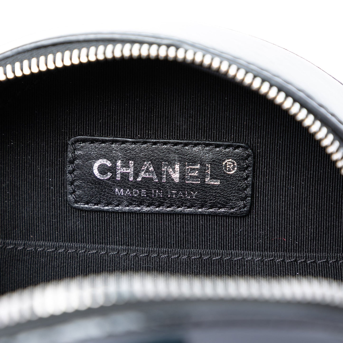 Chanel Patent Round As Earth Bag
