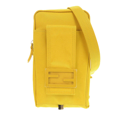 Fendi Nylon Baguette Phone Crossbody