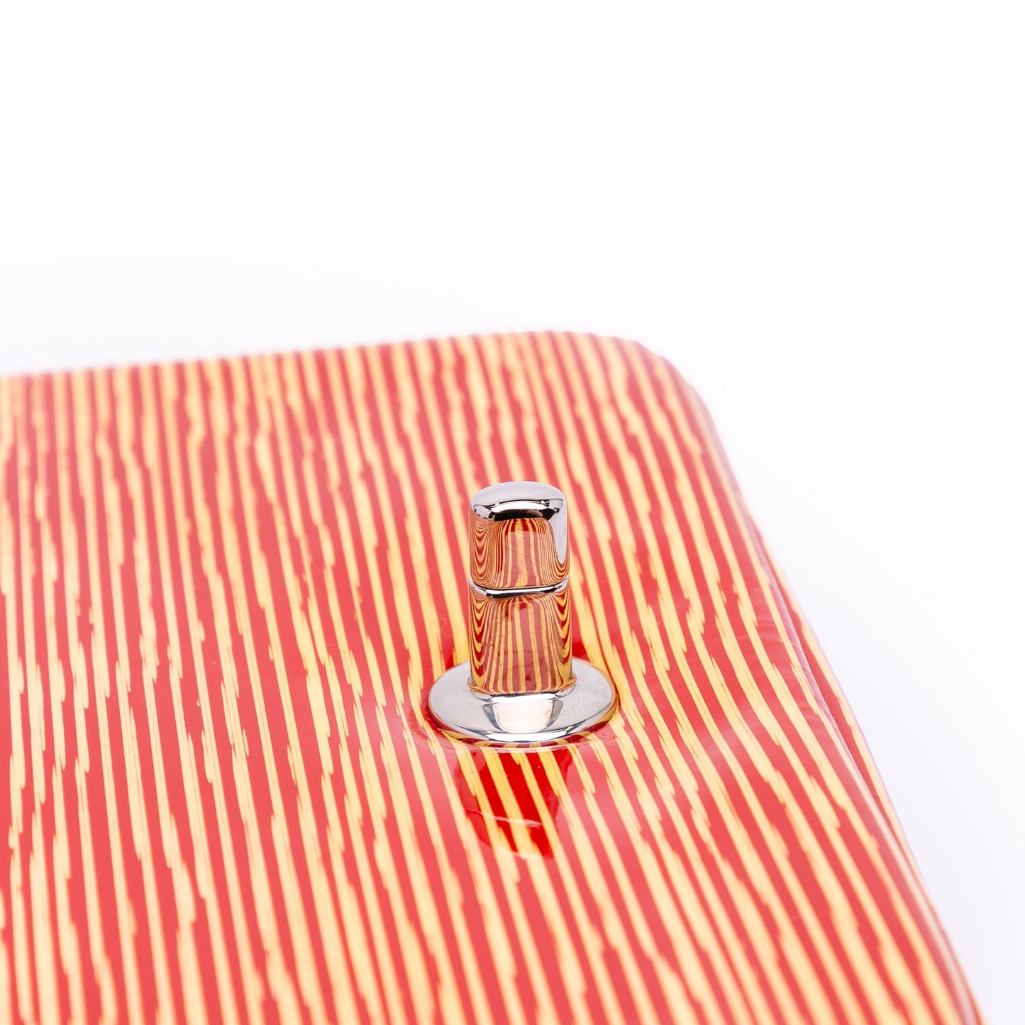 Chanel Mini Square Classic Patent Striped Single Flap