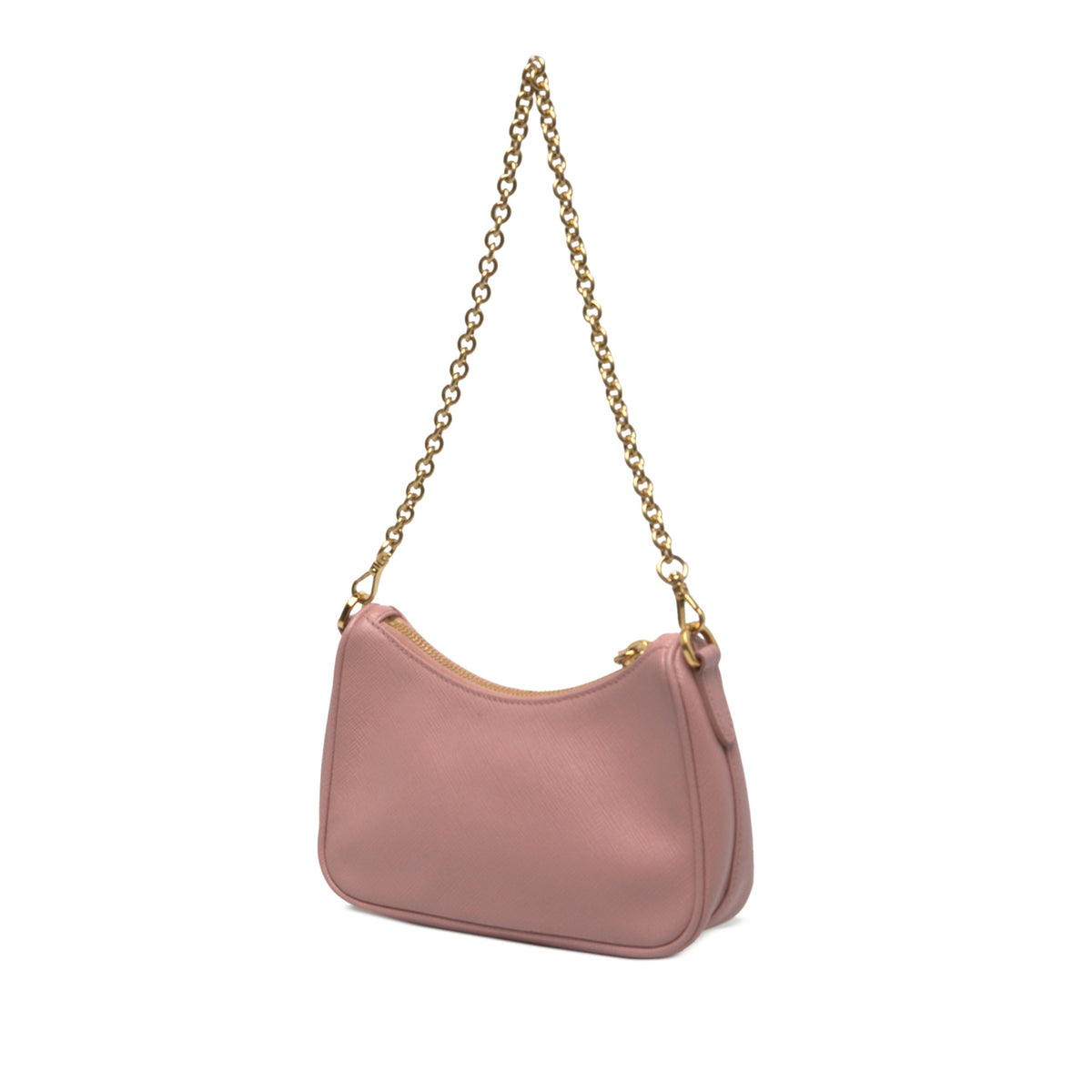 Prada Mini Saffiano Re Edition 2005 Satchel — Pink