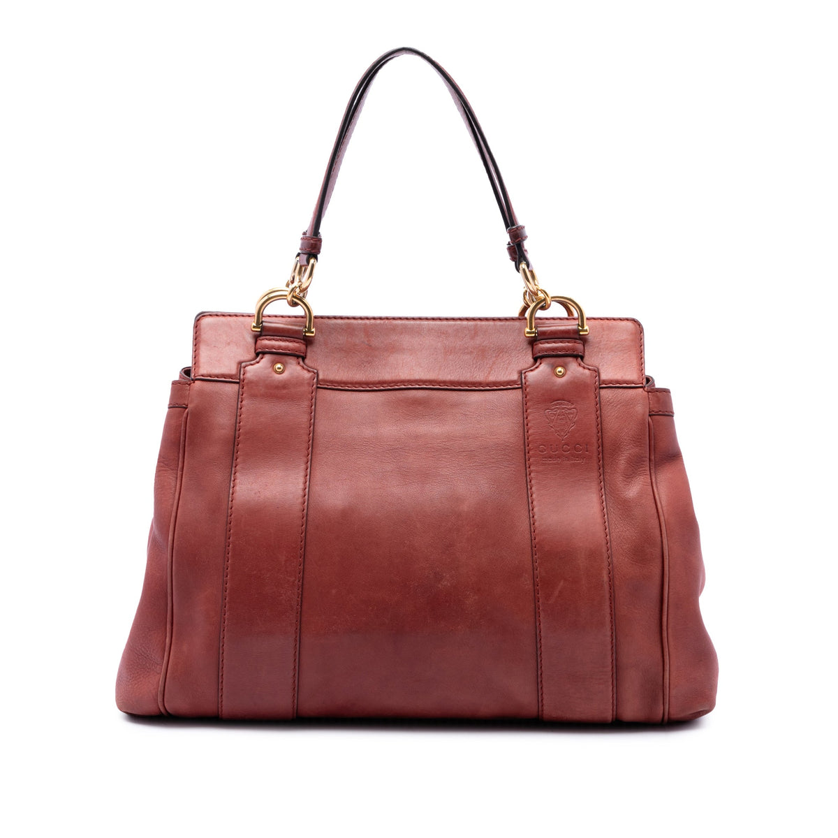 Gucci Calfskin Smilla Tote — Red