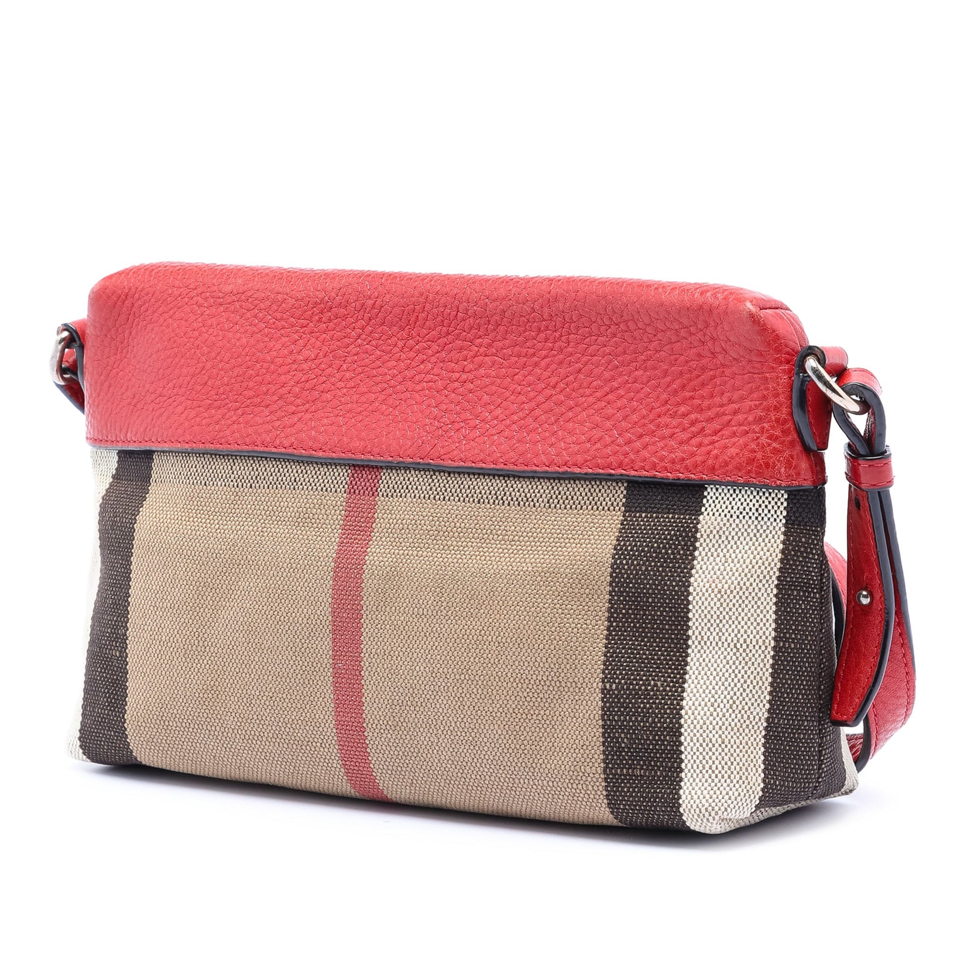 Burberry Small Mega Check Canvas Farley Crossbody