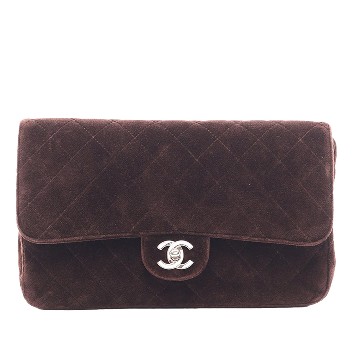 Chanel CC Quilted Jersey Backpack — Brown