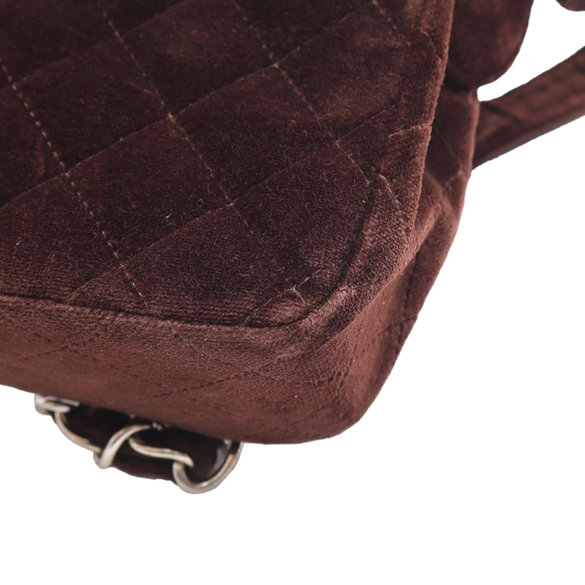 Chanel CC Quilted Jersey Backpack — Brown