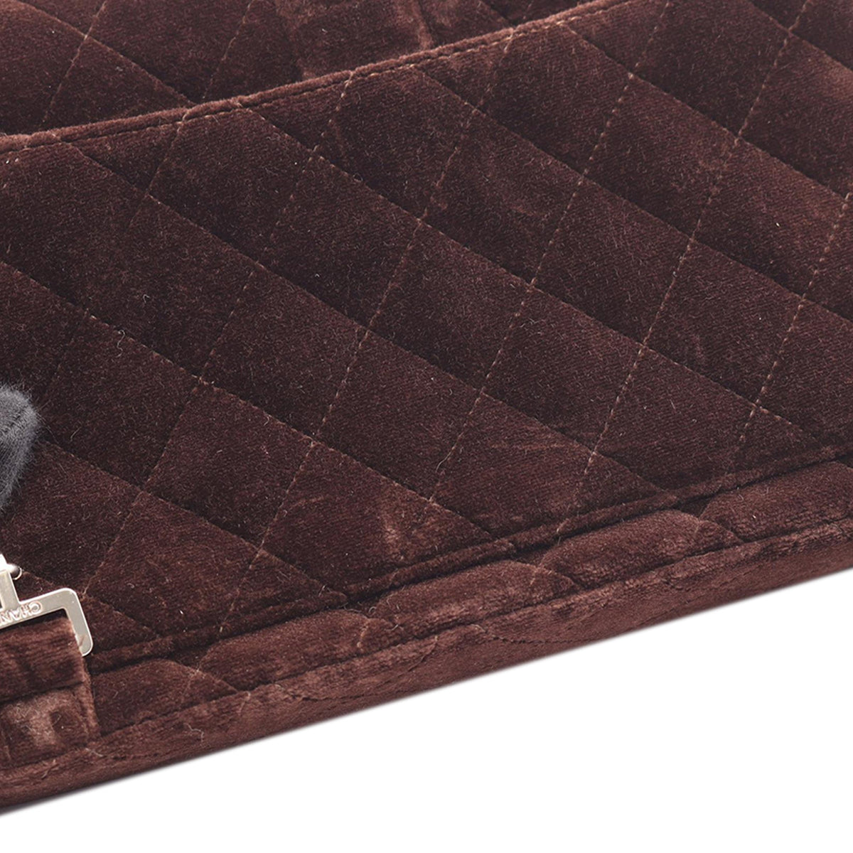 Chanel CC Quilted Jersey Backpack — Brown
