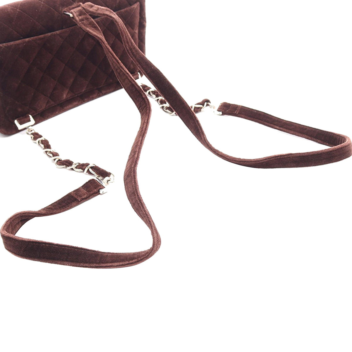 Chanel CC Quilted Jersey Backpack — Brown